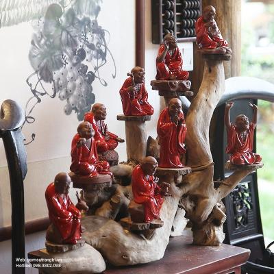 BỘ TƯỢNG THẬP BÁT LA HÁN - SỨ PHẬT SƠN CAO CẤP